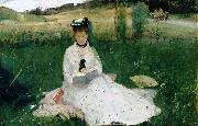 Reading,, Berthe Morisot